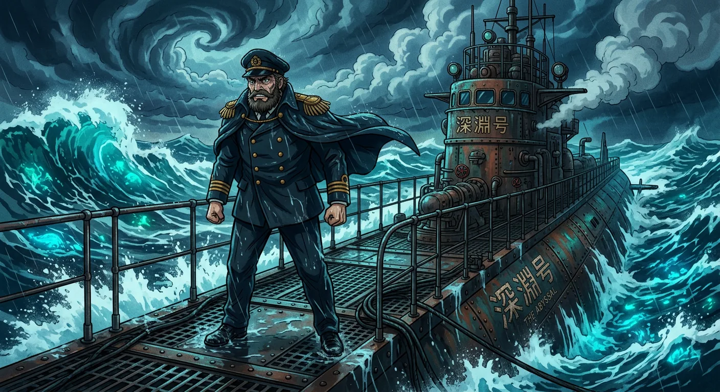 Drifting Through Phosphorescent Seas illustration