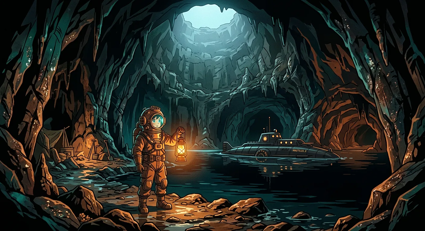 Into the Heart of a Volcano illustration