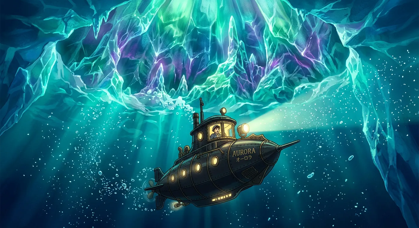 Frozen Cathedrals of the Antarctic illustration