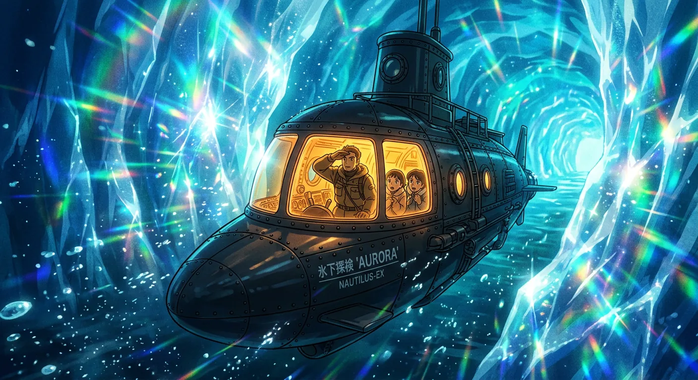 Trapped Beneath the Turning Ice illustration