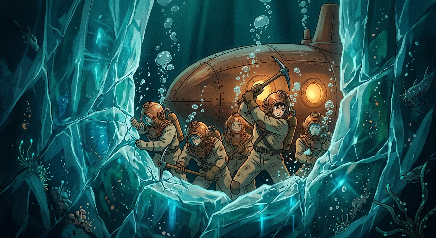 Trapped Beneath the Ice illustration