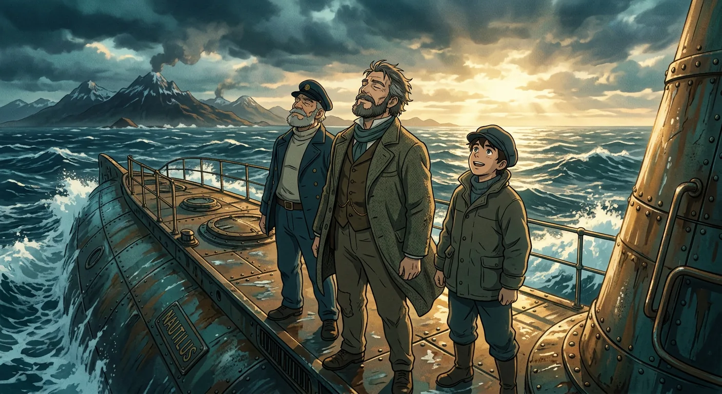 Gasping Northward Through Atlantic Waters illustration