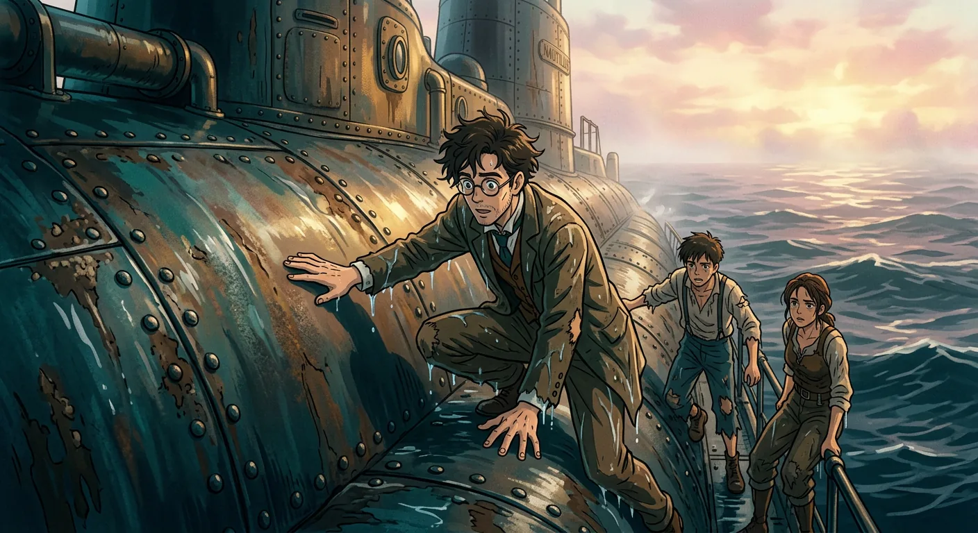 Adrift in Darkness With Conseil illustration