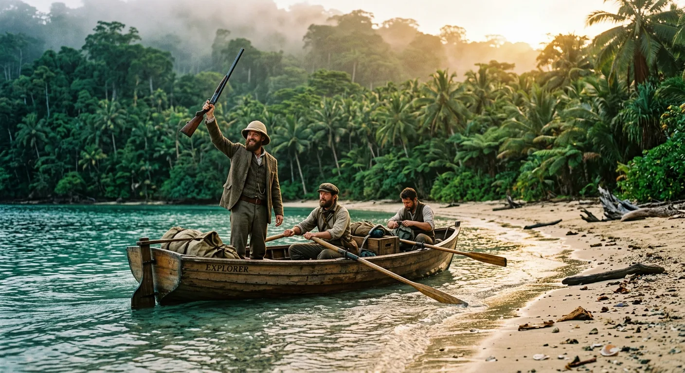 Stranded in Treacherous Coral Waters illustration