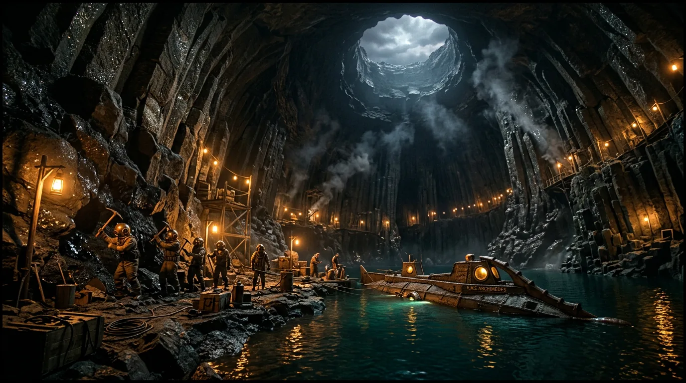 Into the Heart of a Volcano illustration