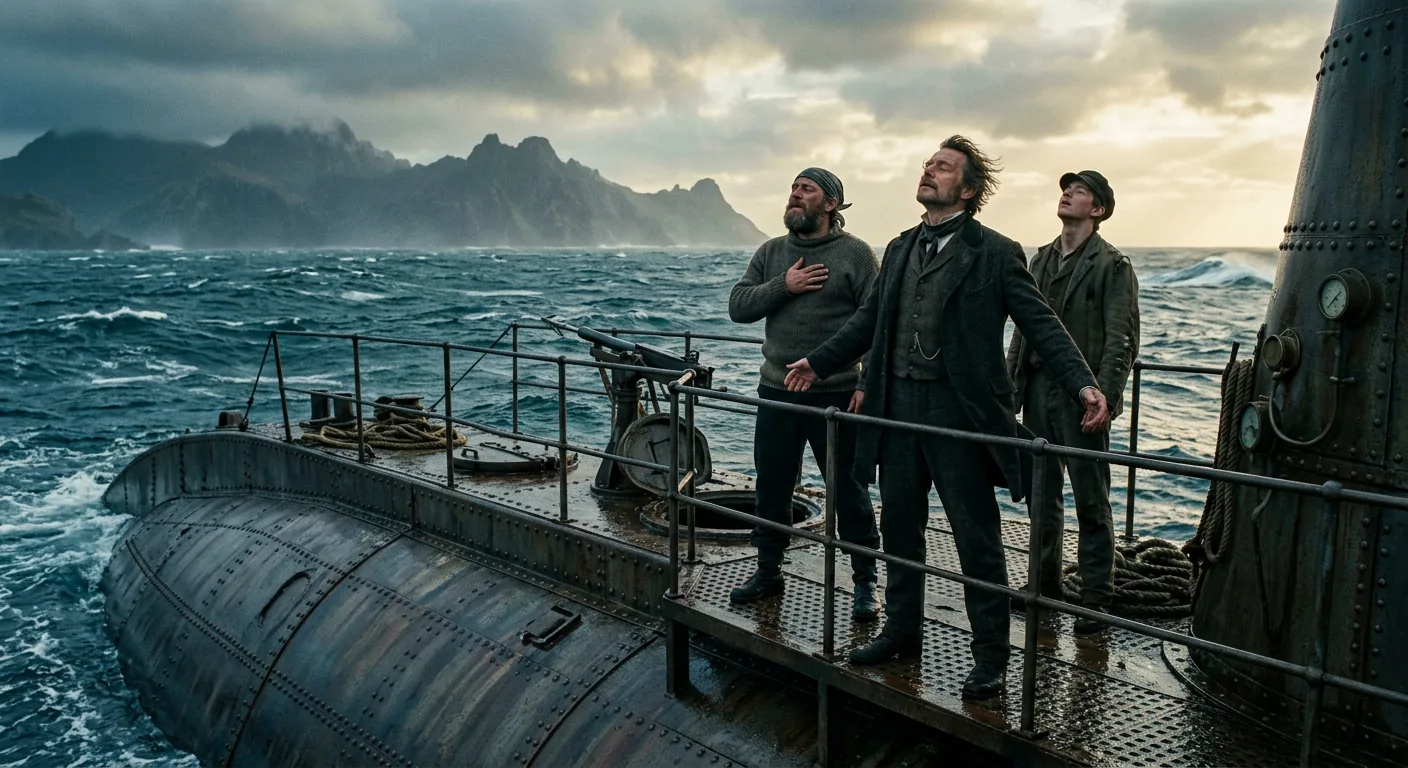 Gasping Northward Through Atlantic Waters illustration