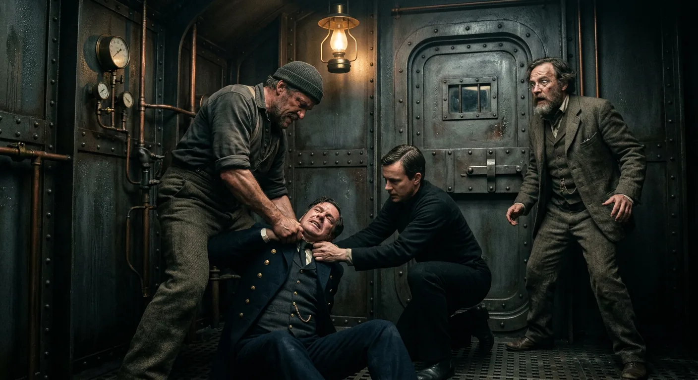 Captives Await Air and Answers illustration