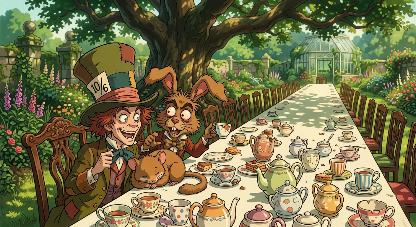 Riddles, Rudeness, and Endless Tea illustration