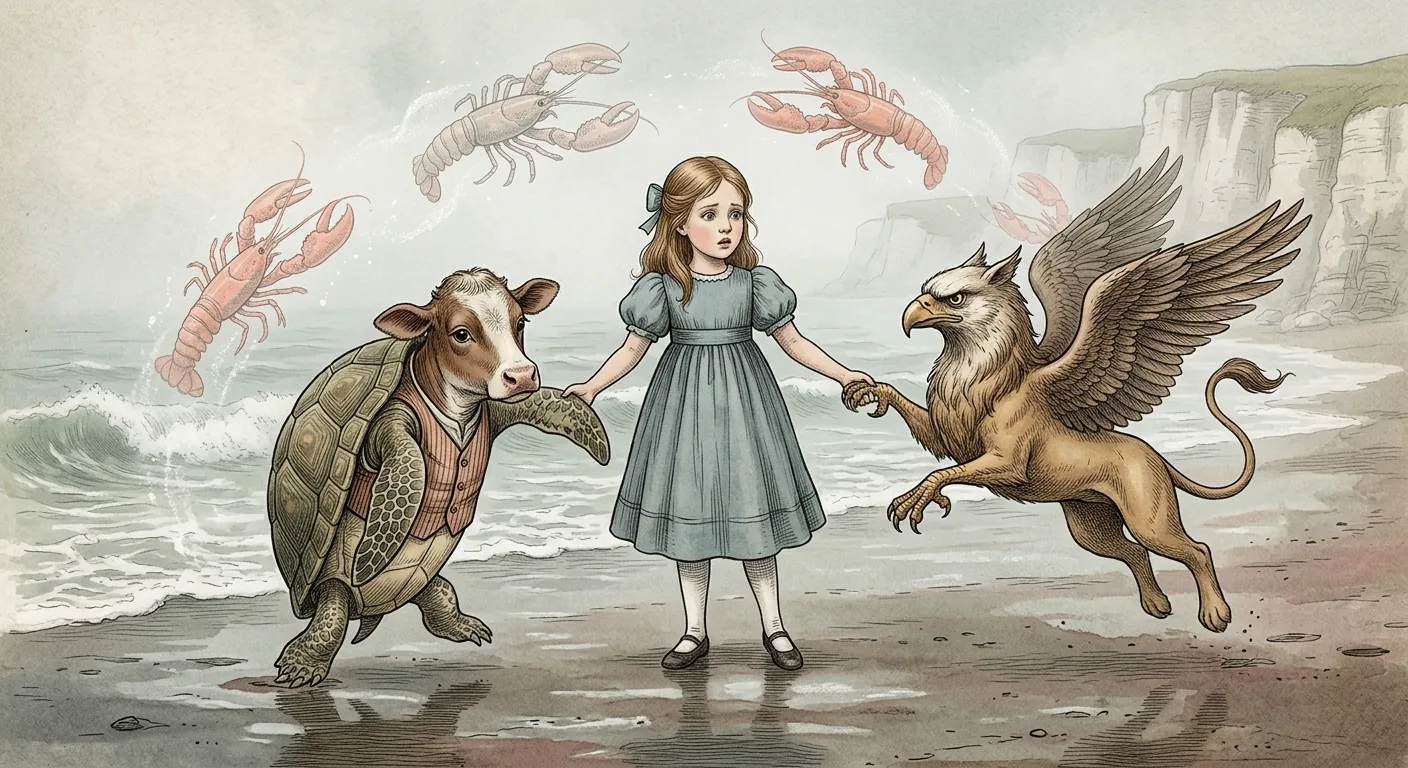 Dancing with Lobsters by the Sea illustration