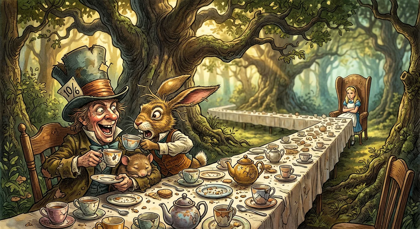 Riddles, Rudeness, and Endless Tea illustration