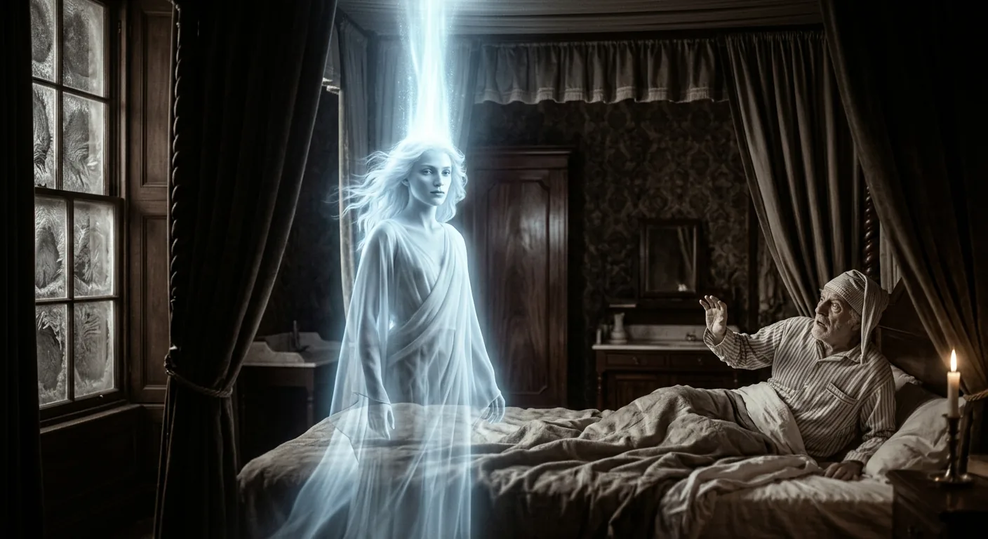 The Ghost of Christmas Past Arrives illustration