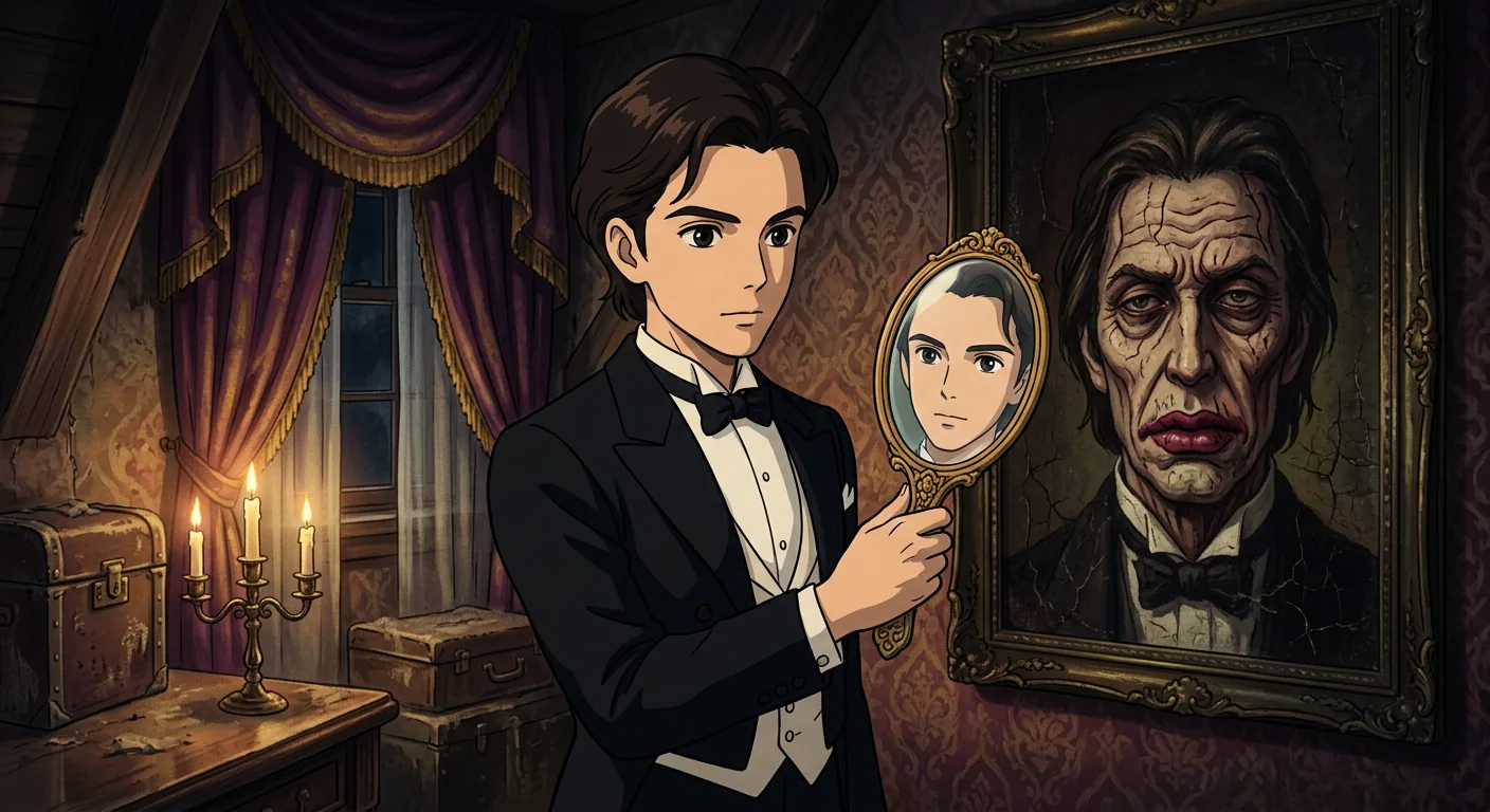 The Mirror and the Monster Within illustration