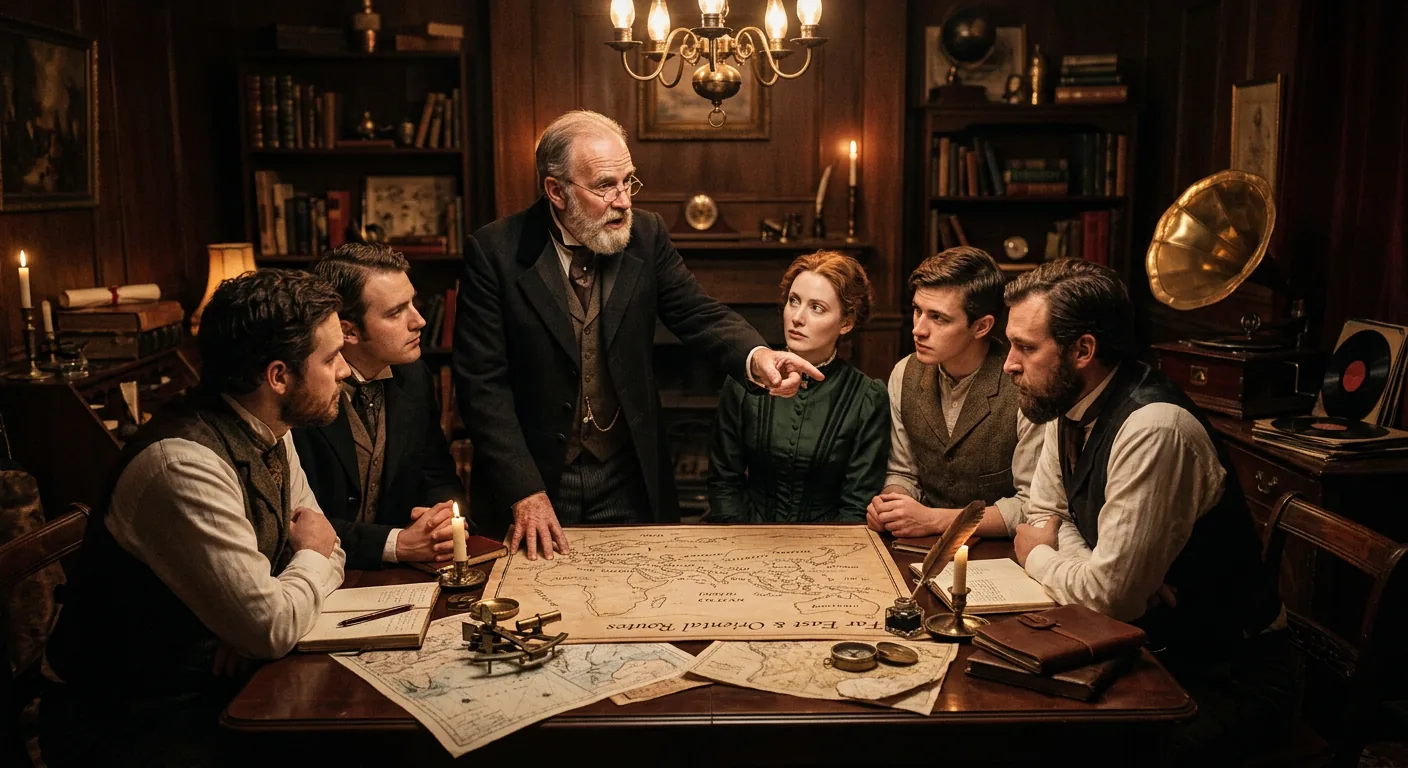 The Hunt Turns Toward Transylvania illustration