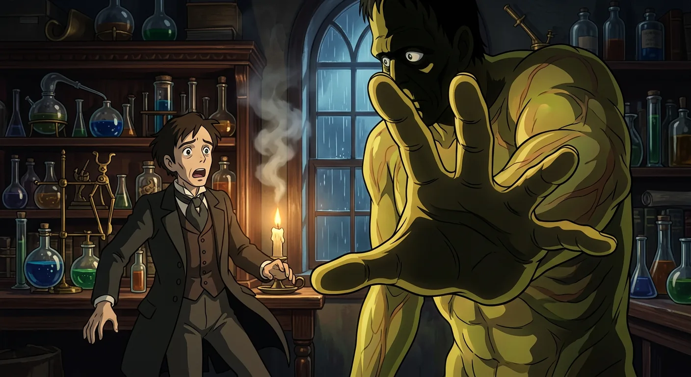 The Creature Wakes to Horror illustration