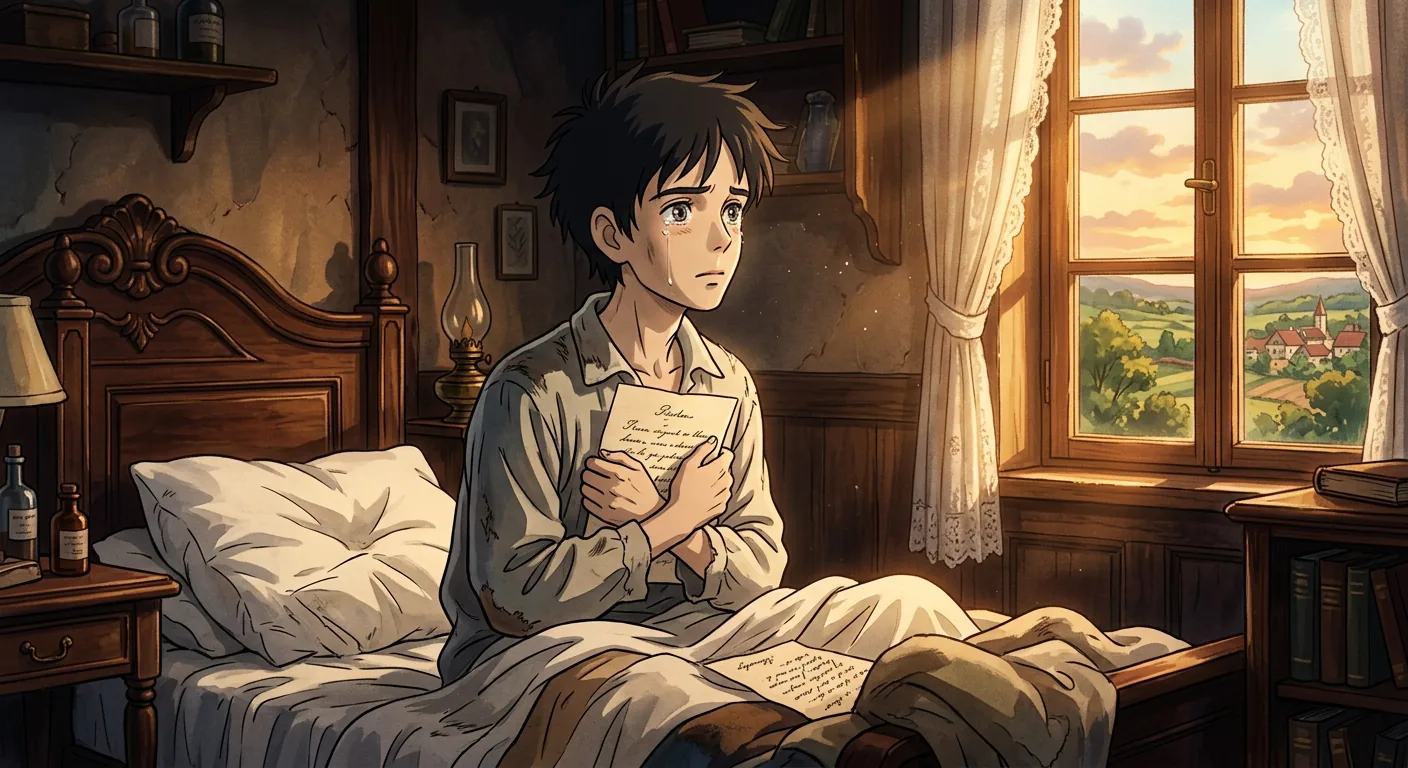 A Letter from Home and Justine's Story illustration