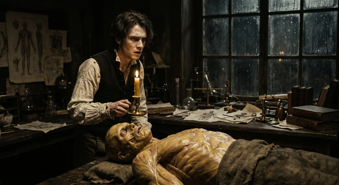 The Creature Wakes to Horror illustration