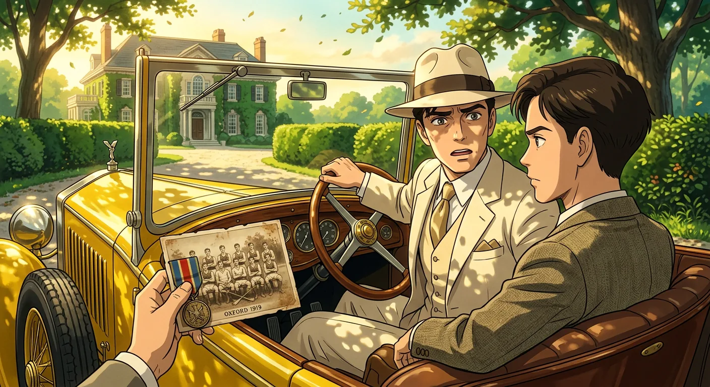 The Reunion of Gatsby and Daisy illustration