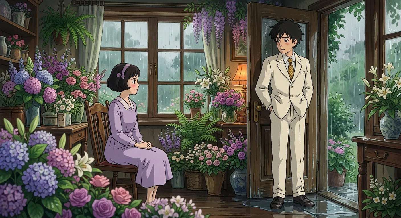 The Reunion of Gatsby and Daisy illustration