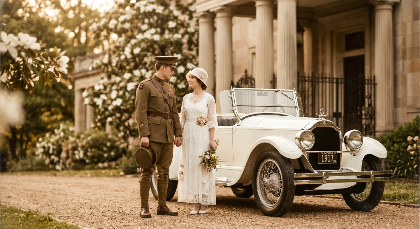 The Reunion of Gatsby and Daisy illustration