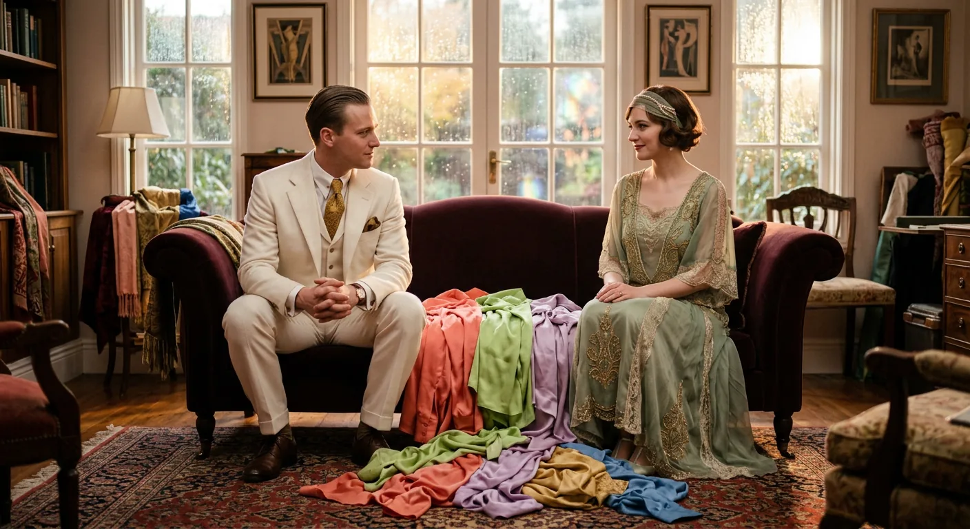 The Reunion of Gatsby and Daisy illustration