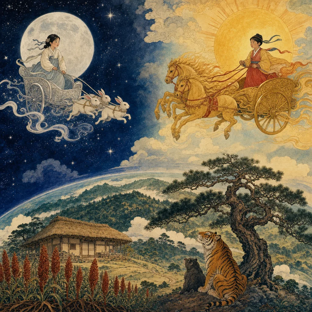 Sun and Moon illustration