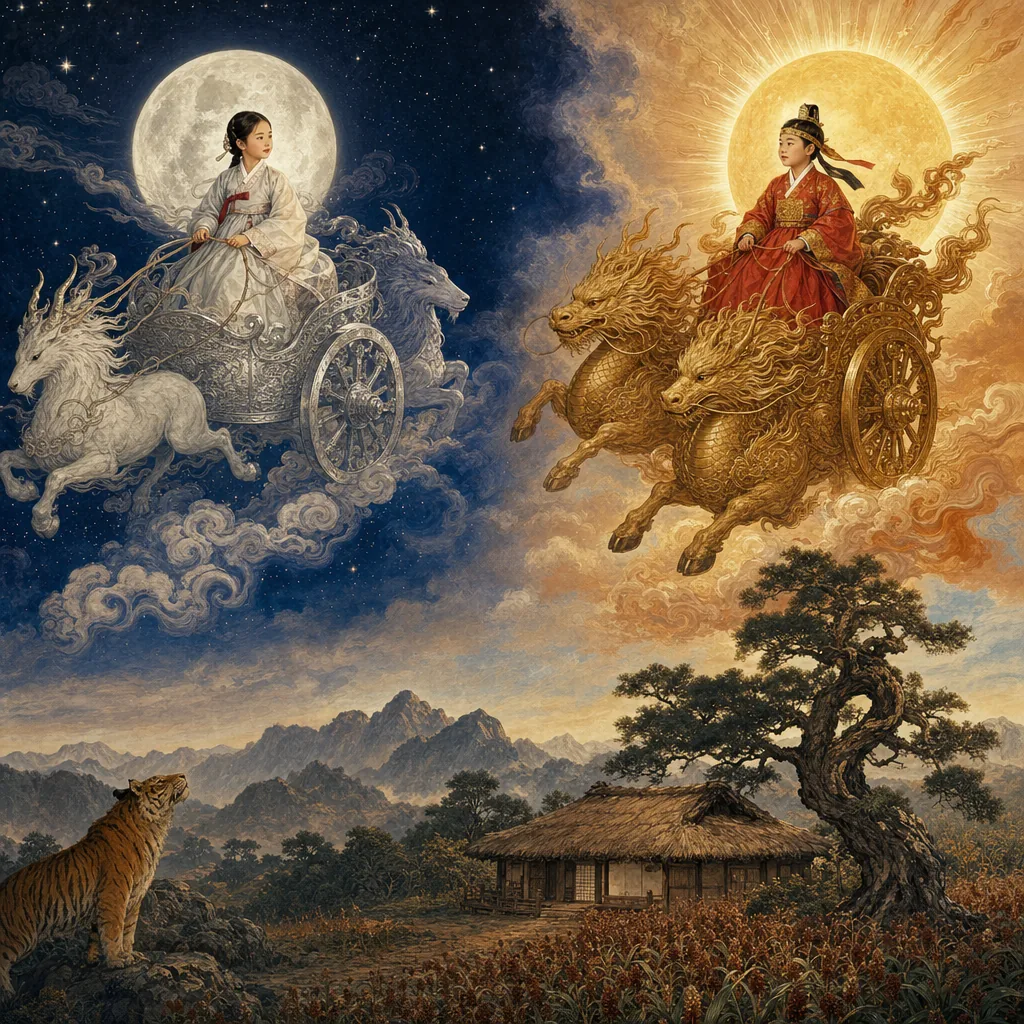 Sun and Moon illustration
