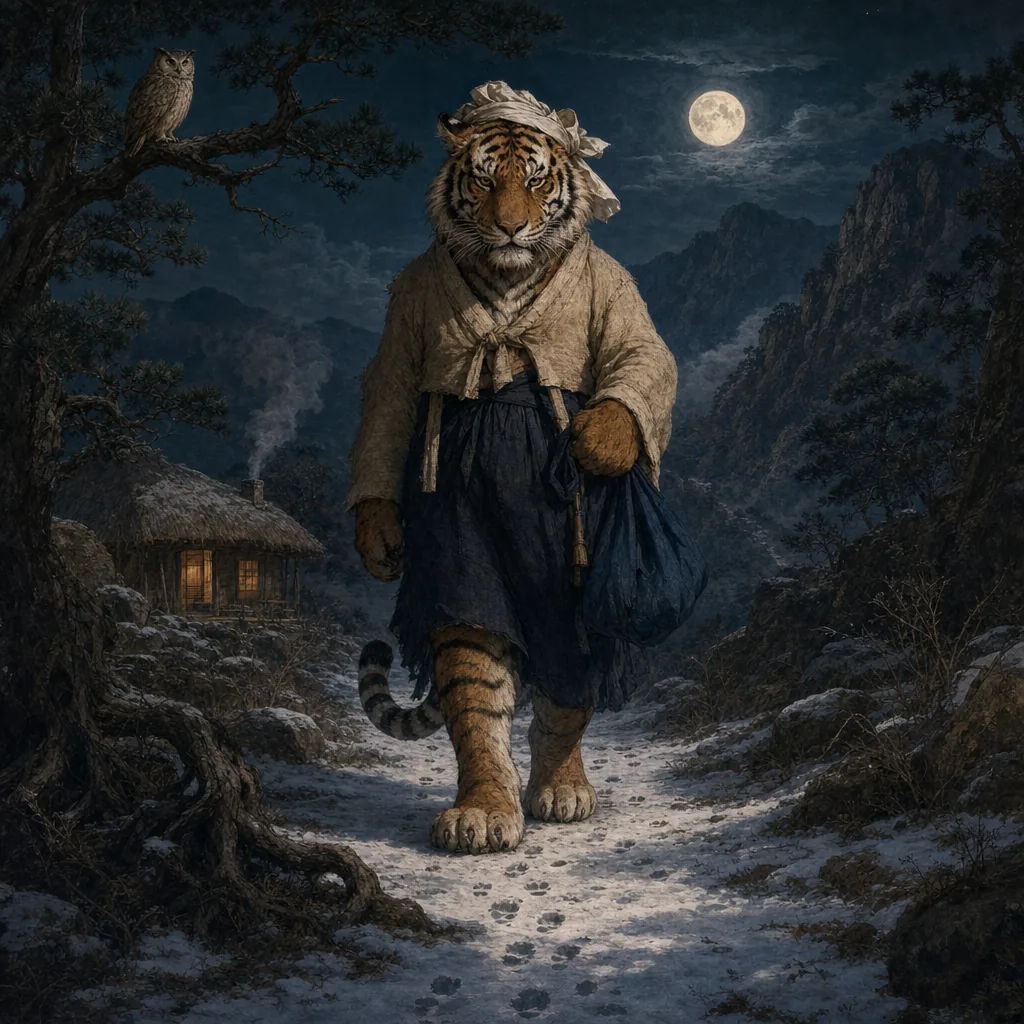 The Tiger Wears Her Clothes illustration