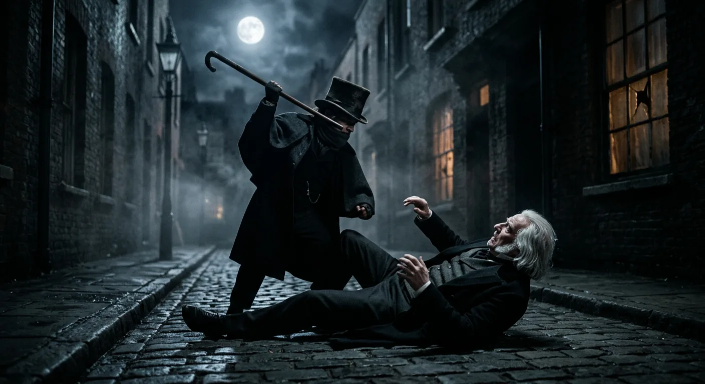 Moonlit Murder in the Fogbound Lane illustration