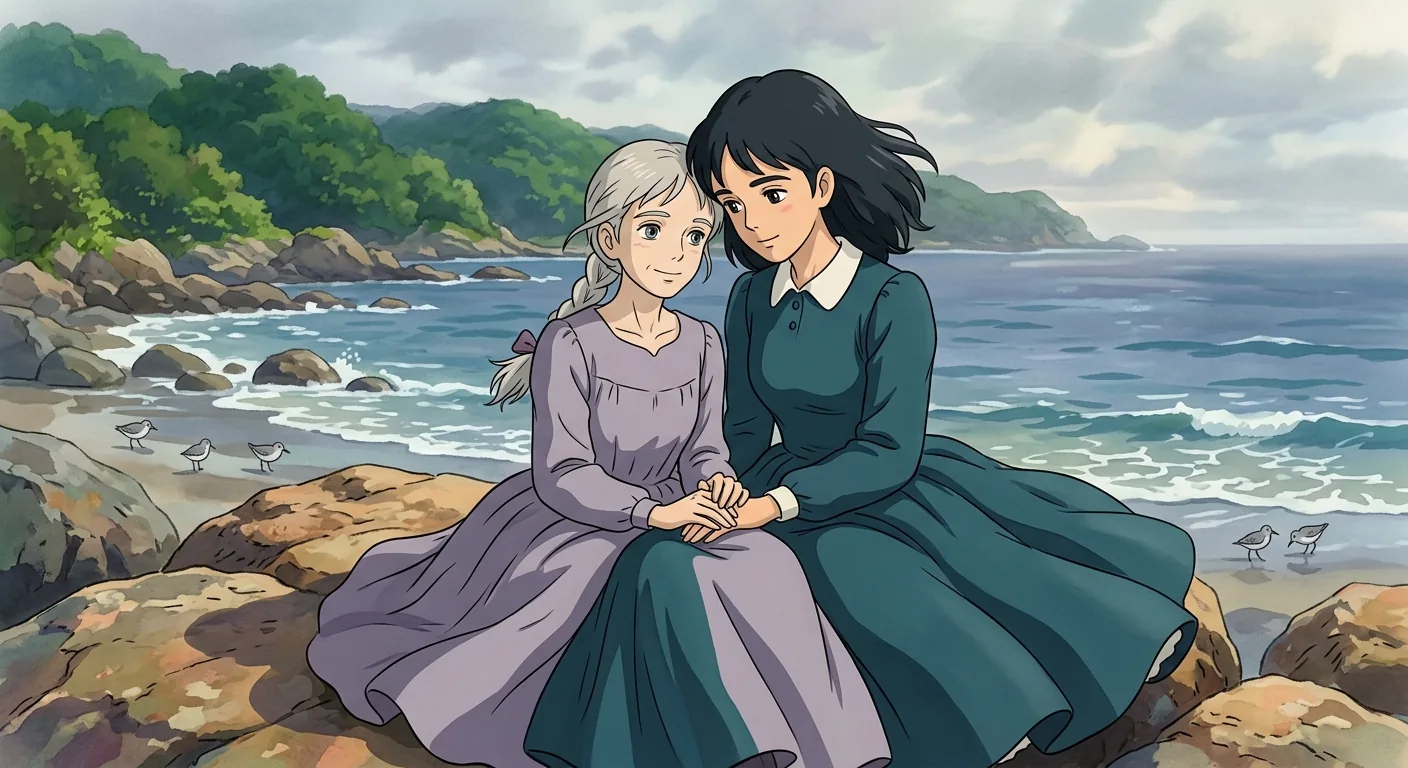 Drifting Away by the Sea illustration