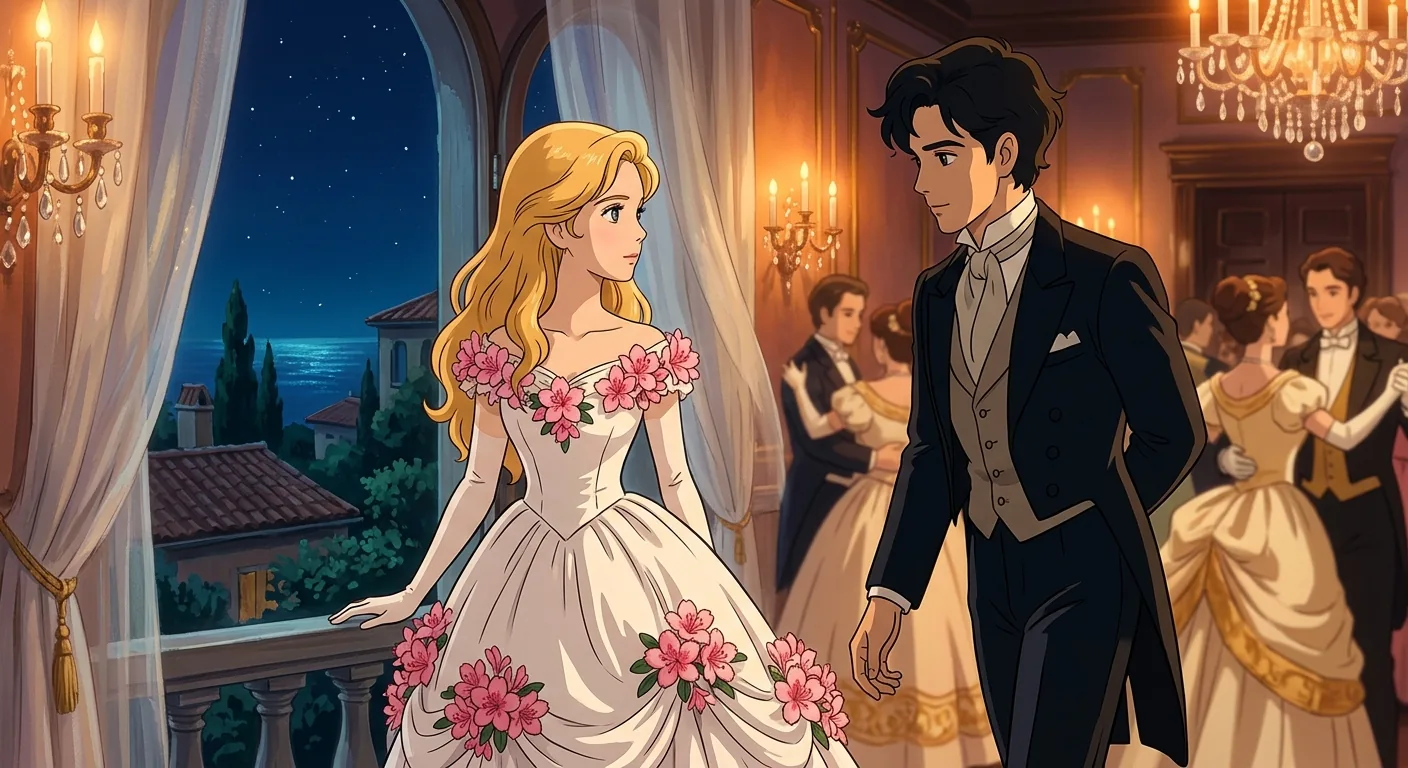 Amy and Laurie Reunite Abroad illustration