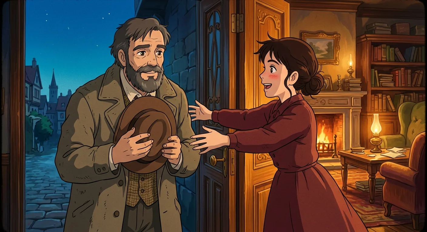 Laurie's Return and Joyful Revelation illustration