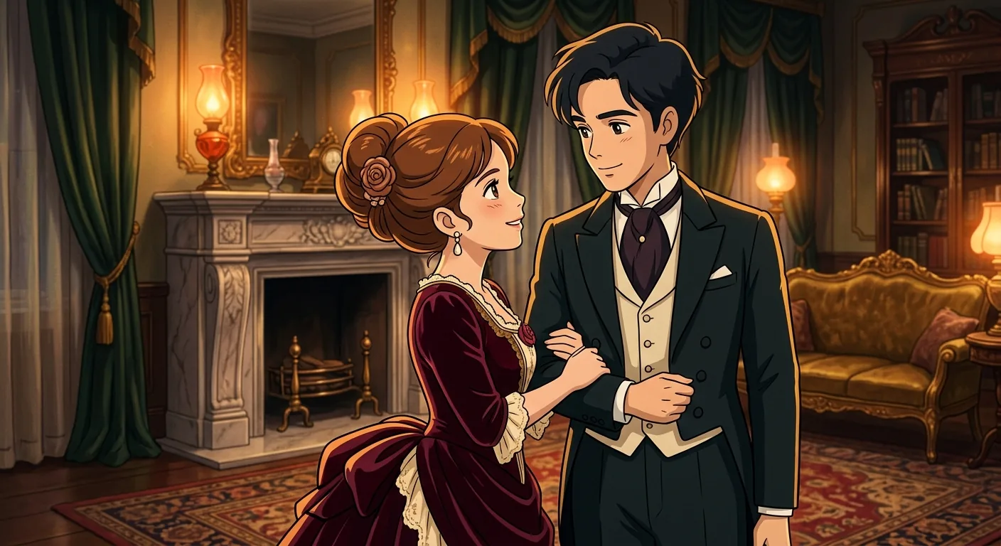 Newlyweds Plan Their Future Together illustration