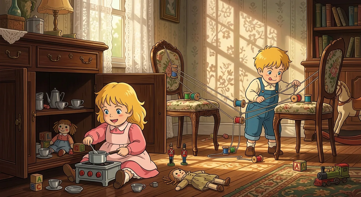 Twins Learning Life and Love illustration