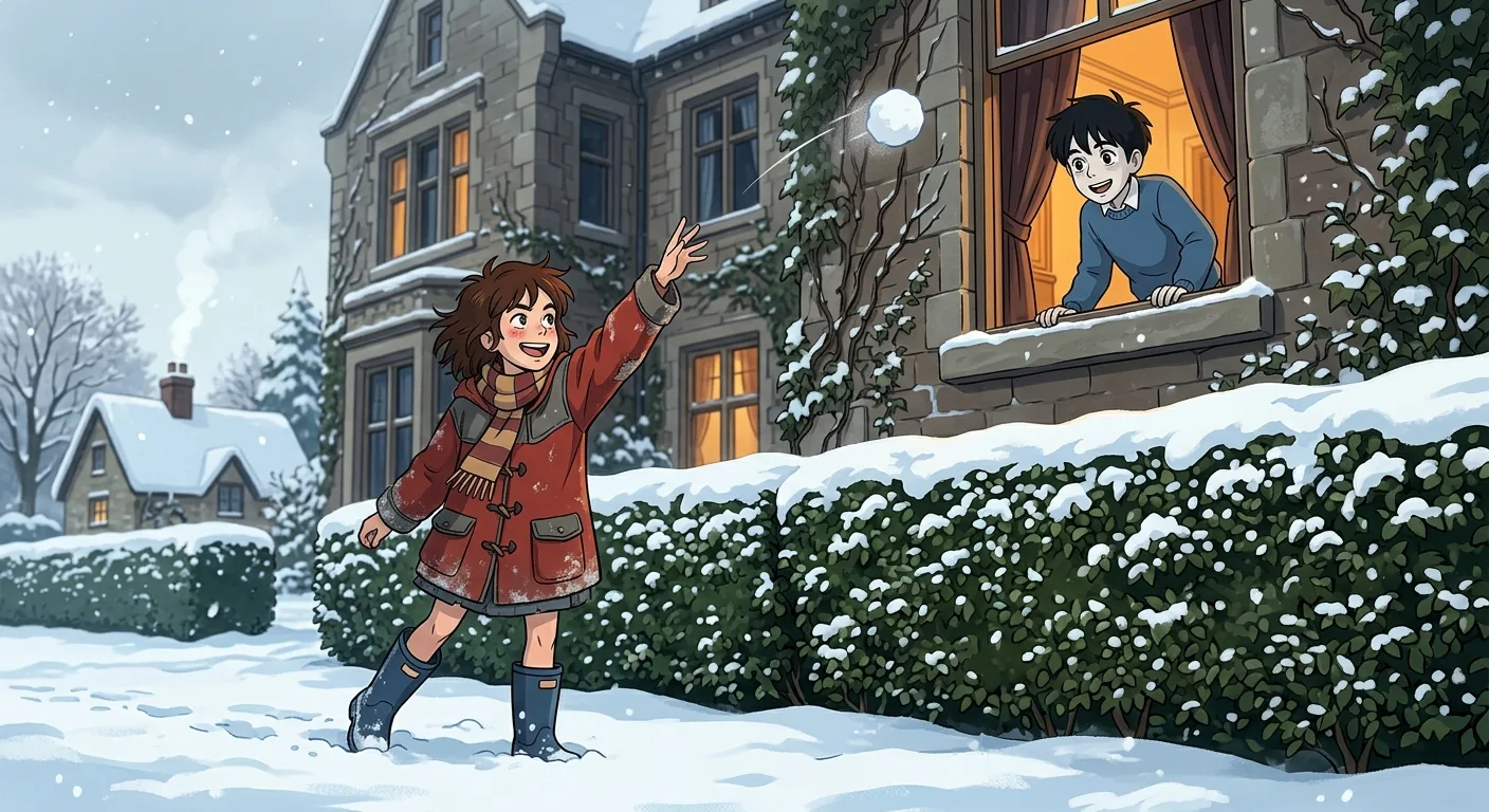 Crossing the Hedge to Friendship illustration