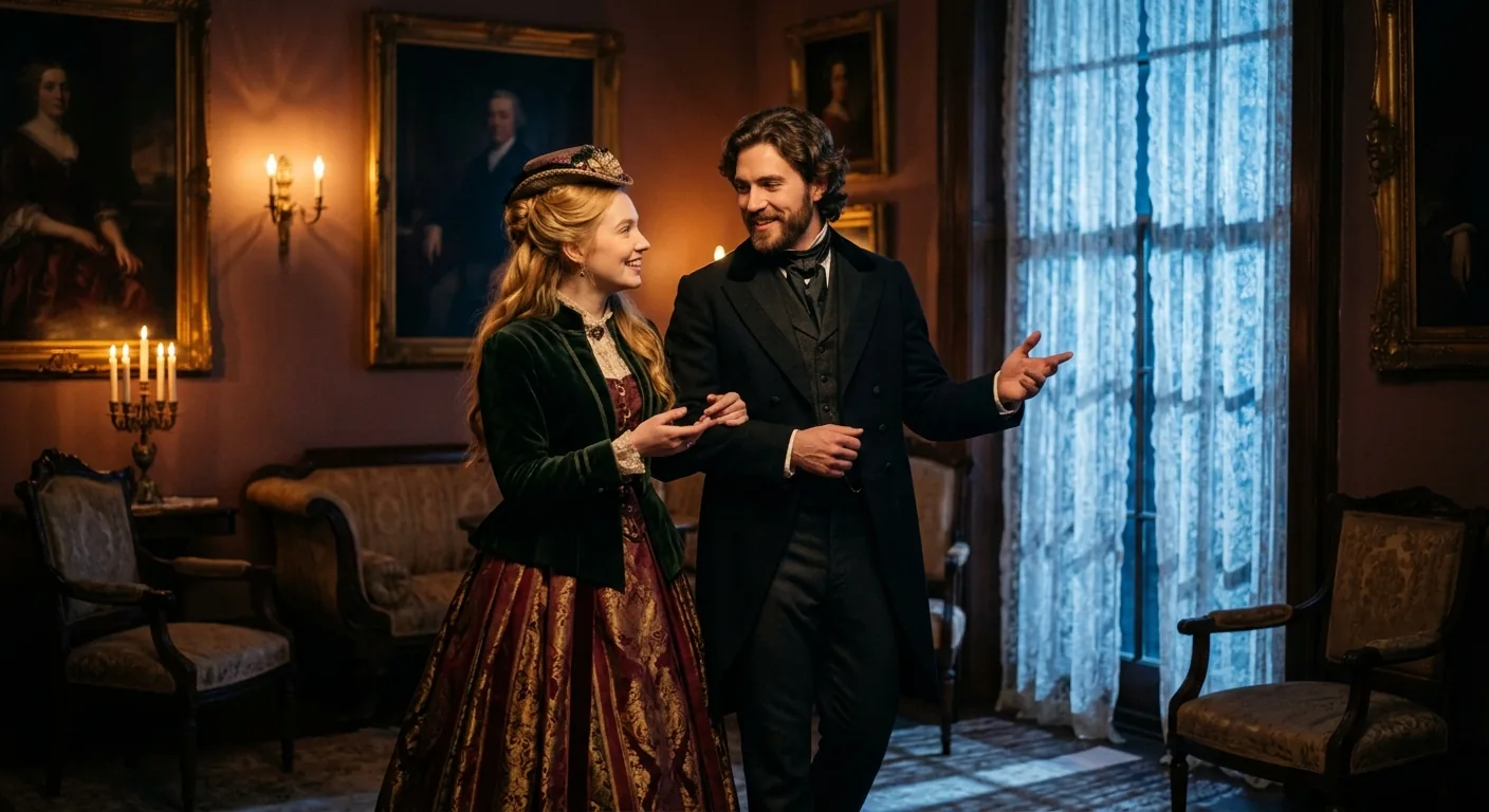 Newlyweds Plan Their Future Together illustration