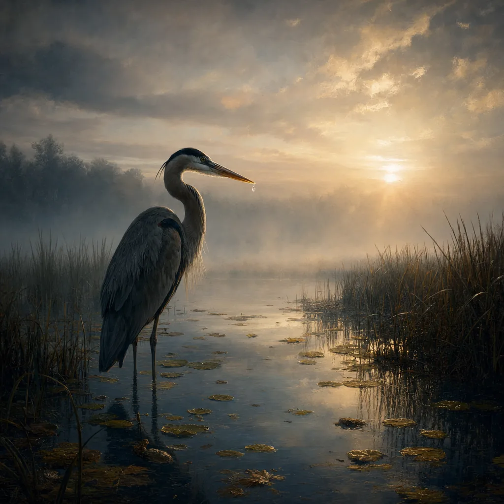 The Heron illustration