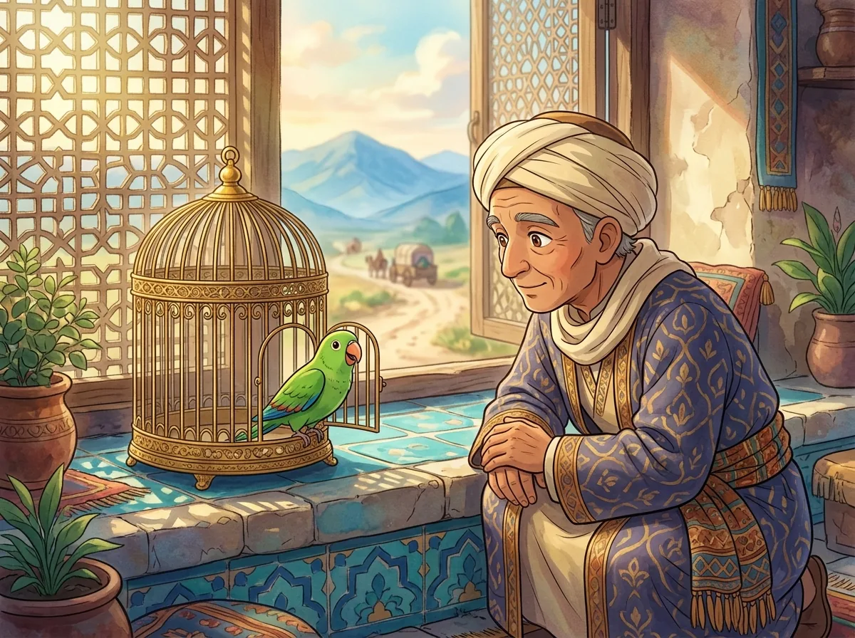 The Parrot's Only Request illustration