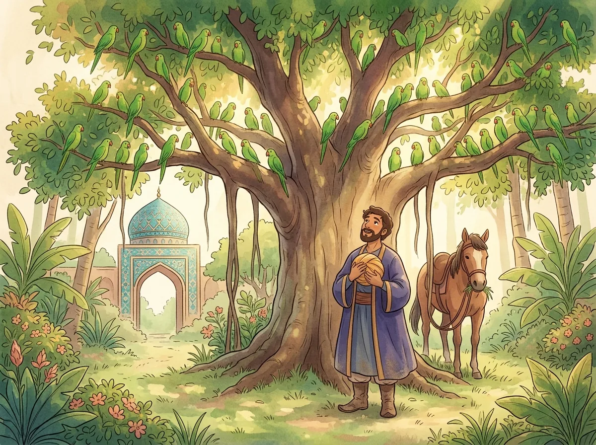 Among the Free Parrots illustration