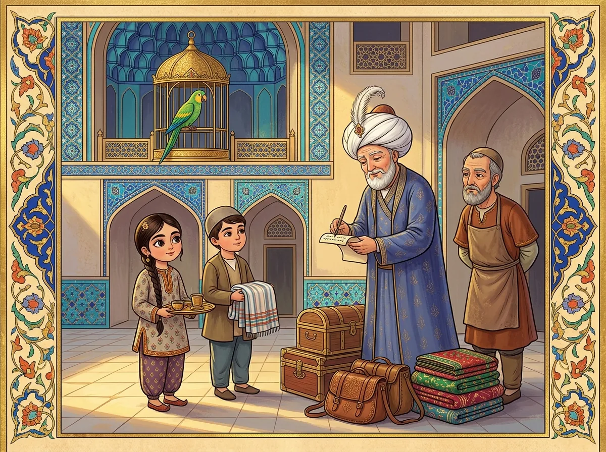 The Merchant Prepares for Hindustan illustration