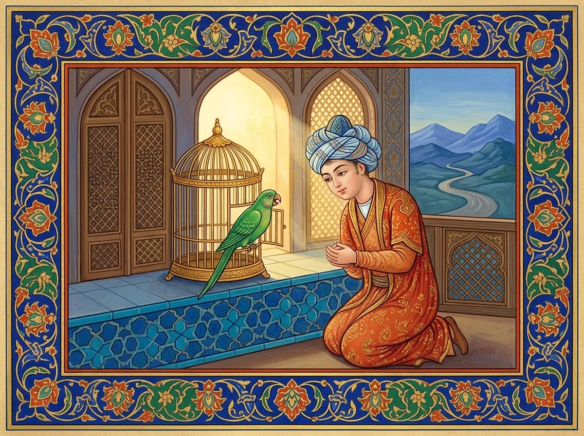 The Parrot's Only Request illustration