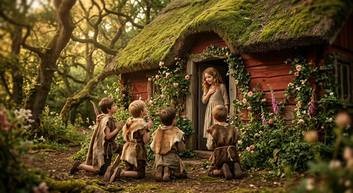 A Mother's Arrival and Narrow Escape illustration