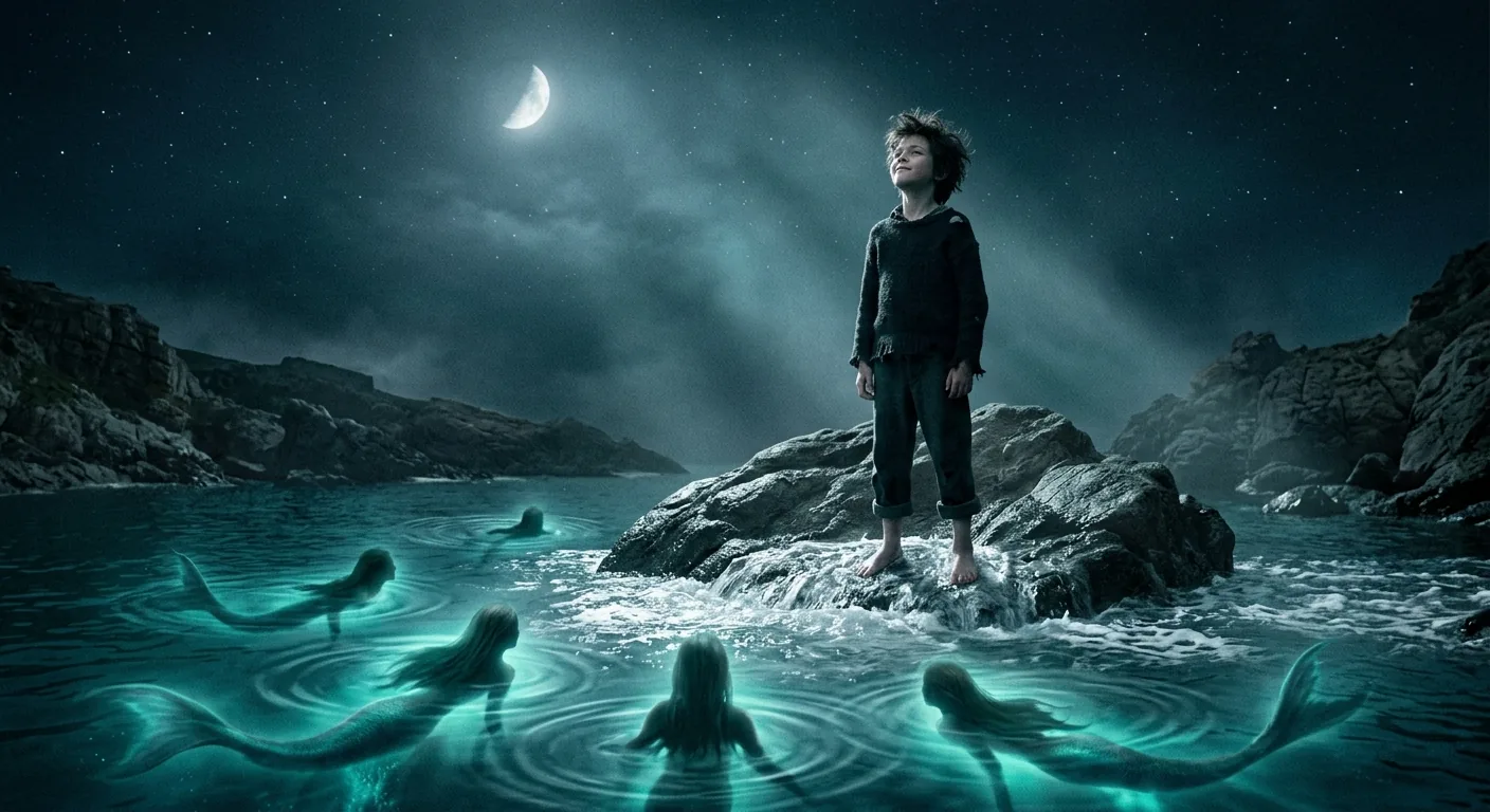 Shadows Stir the Singing Waters illustration