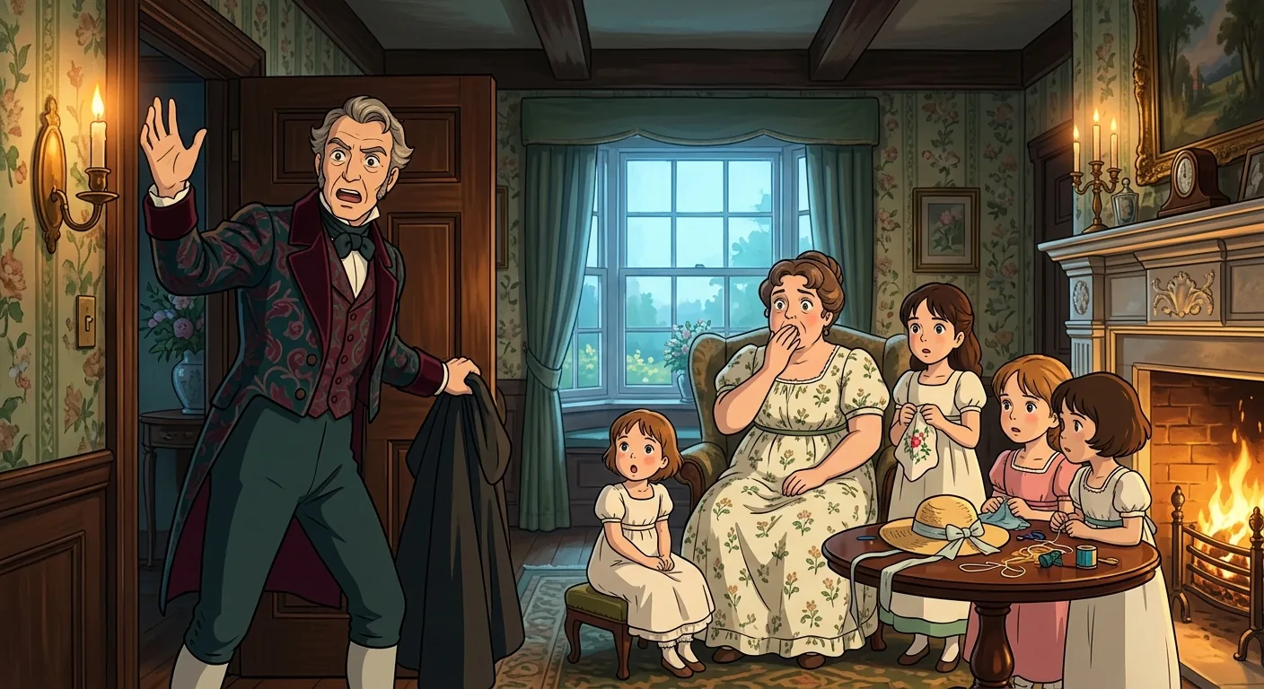 Mr. Bennet's Secret Visit Revealed illustration