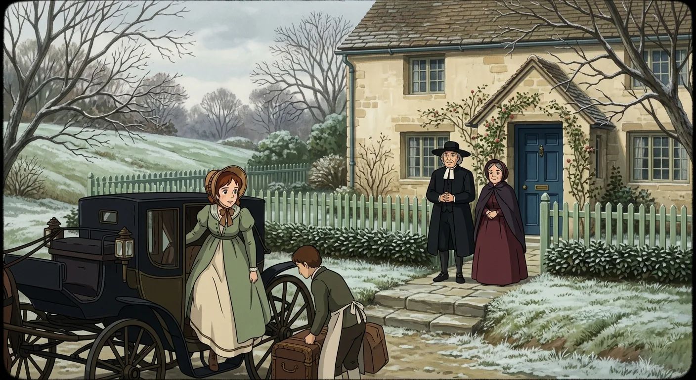 Arrival at Hunsford Parsonage illustration