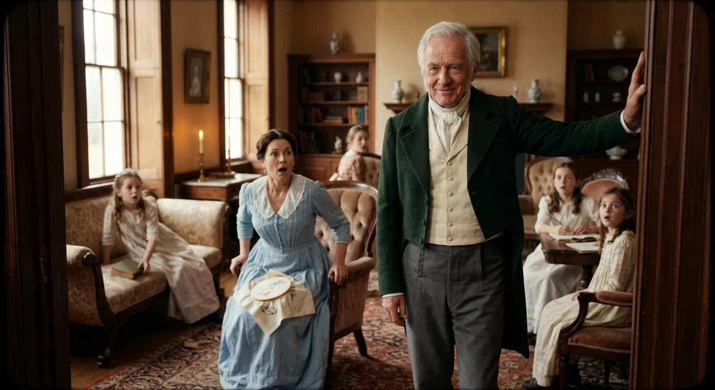 Mr. Bennet's Secret Visit Revealed illustration