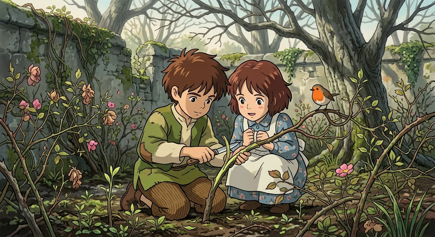 Wick Wood and Waiting Roses illustration