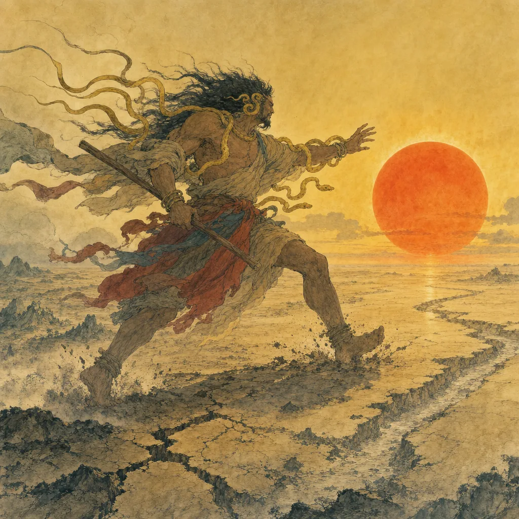 Kuafu Chases the Sun illustration