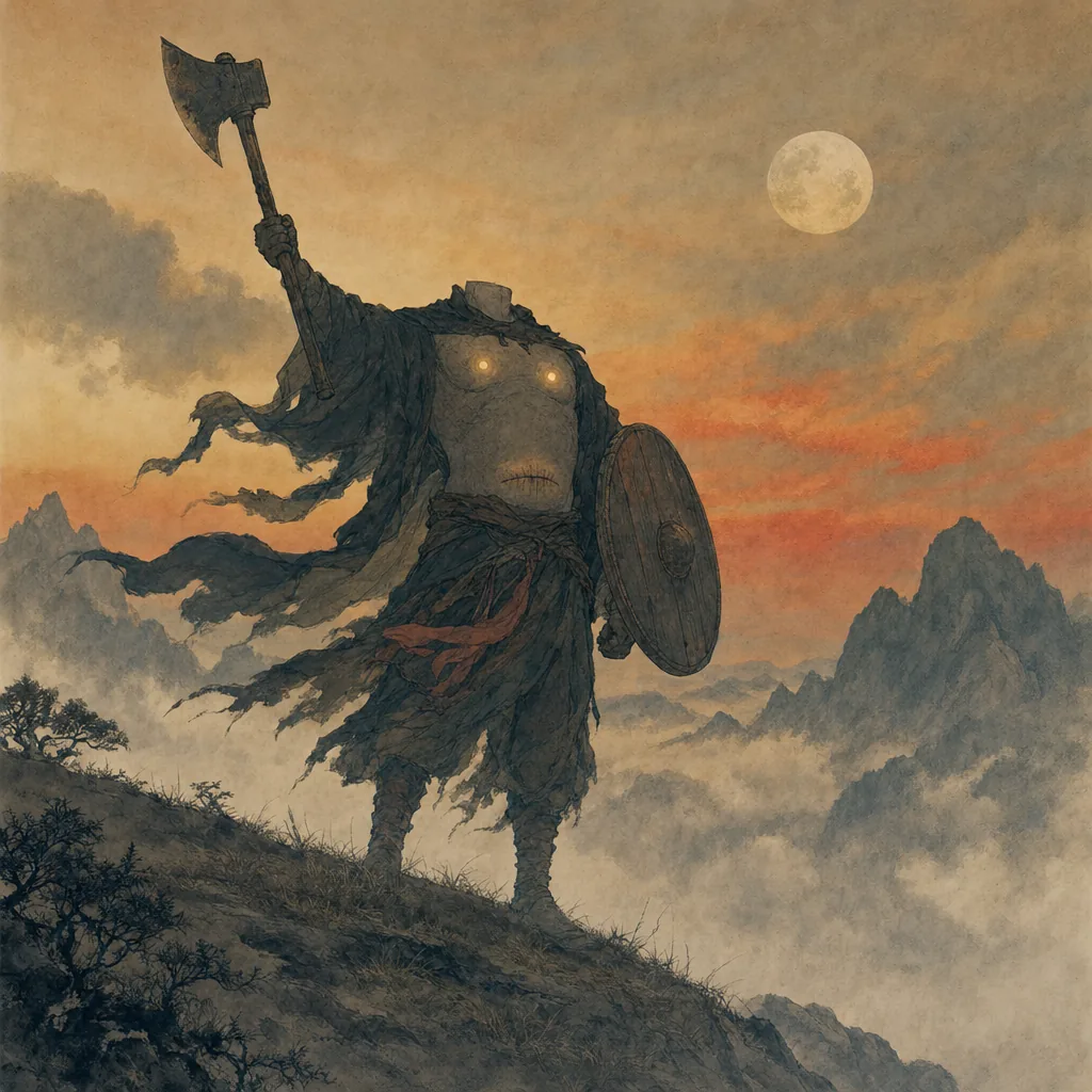 The Dance of Xing Tian illustration