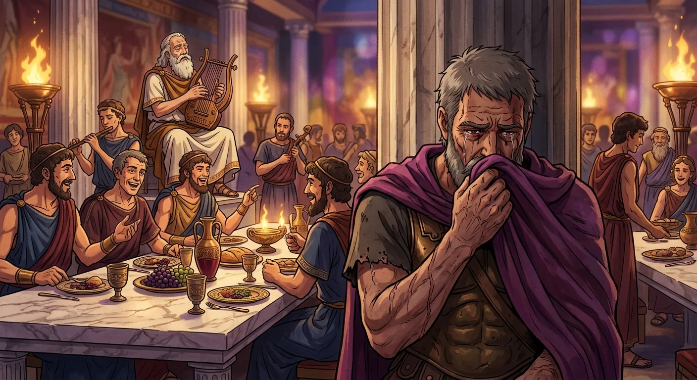 Feasts, Games, and Hidden Tears illustration