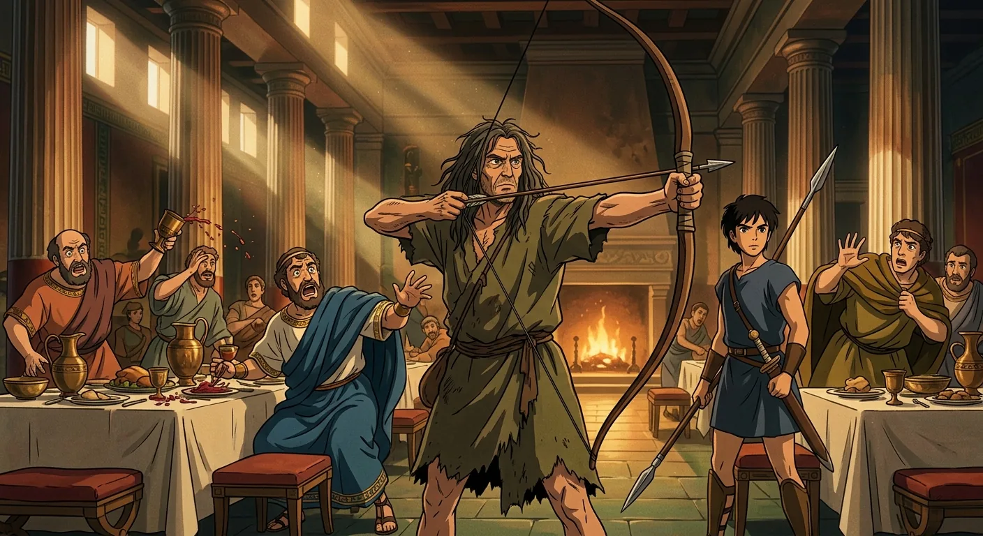 Penelope's Challenge and the Bow illustration